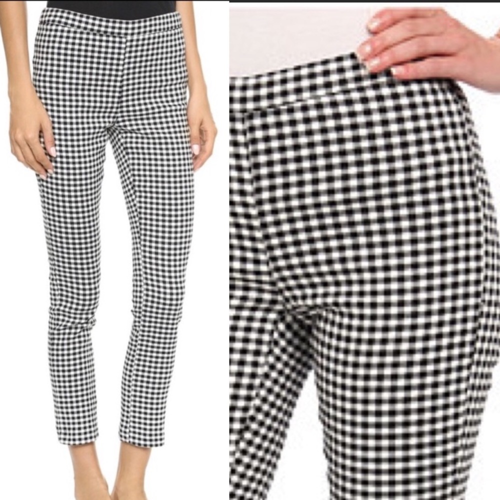 Free People Mid Rise Gingham Plaid Checkered Pants
